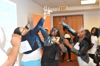 Students of Monash University South Africa playing DD game